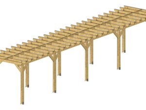 04 Pergola toit plat autoporté gamme essentielle