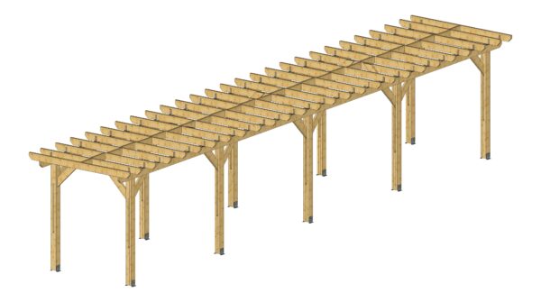Pergola toit plat autoporté gamme essentielle